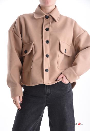 long sleeve with collar Bomber Jacket with buttons with pockets - ph 1