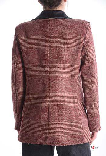 Blazer manga comprida Padrão Tartan com botões com forro - ph 2