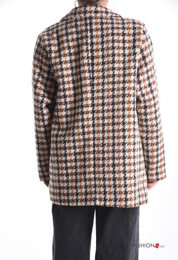 Houndstooth long sleeve Blazer with buttons with lining with pockets - ph 2
