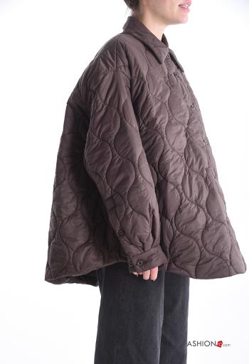 Blusão acolchoado com gola com botões com bolsos com cordão - ph 3