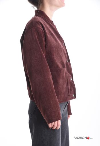 Bomber maniche lunghe con fodera con bottoni con tasche - ph 3