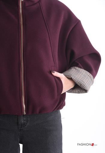 Giacca con fodera con zip a collo alto con tasche - ph 4