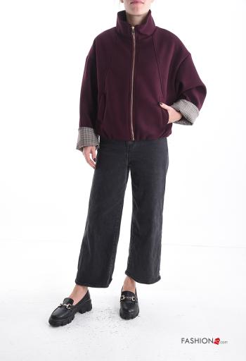 Giacca con fodera con zip a collo alto con tasche - ph 5