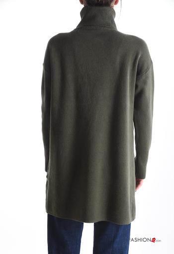 Maglione maniche lunghe a collo alto con spacco - ph 2