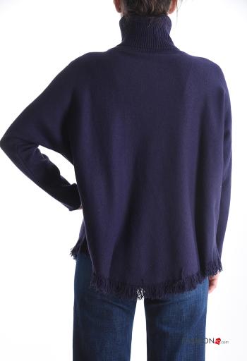 Camisola manga comprida com gola subida com franja - ph 2