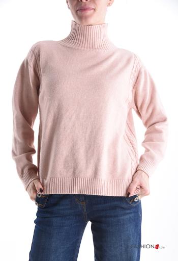 Maglione maniche lunghe a collo alto - ph 1