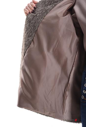 lange ärmel mit kragen Mantel mit Knöpfen mit Futter mit Taschen - ph 6