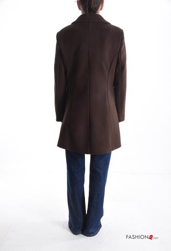 lange ärmel Mantel mit Knöpfen mit Futter - ph 2