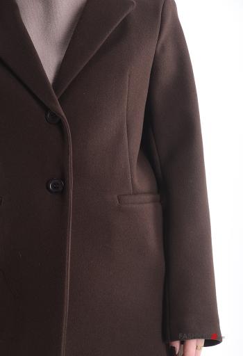 lange ärmel Mantel mit Knöpfen mit Futter - ph 4