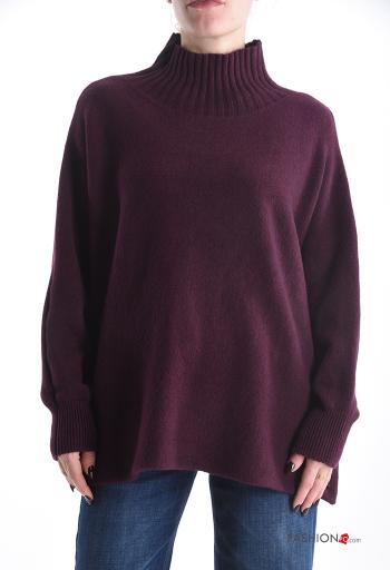 Maglione maniche lunghe a collo alto