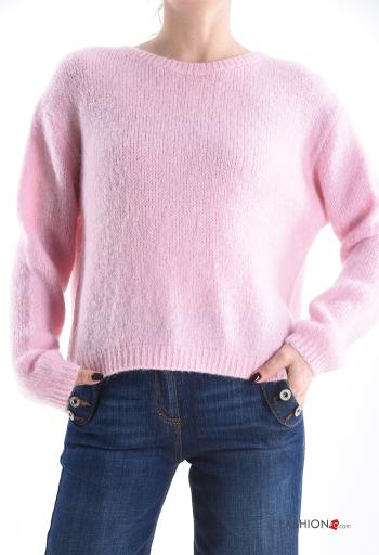 Maglione in Misto Lana maniche lunghe girocollo