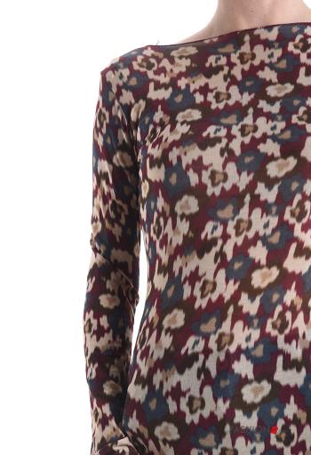 Maglietta a manica lunga in Misto Cashmere Fantasia astratta - ph 4