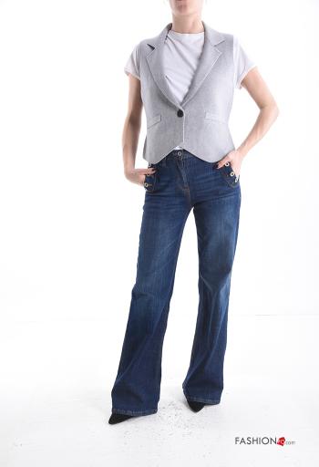 Smanicato con colletto con bottoni - ph 5