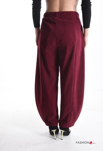 Calças wide leg com bolsos com elástico - ph 2