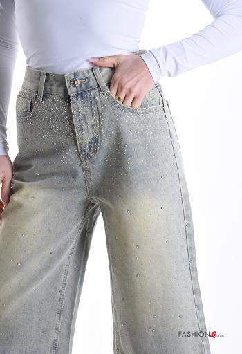 Vaqueros de Algodón con brillantes - ph 4