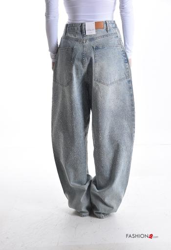 Vaqueros de Algodón con brillantes - ph 2