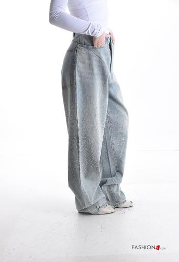 Vaqueros de Algodón con brillantes - ph 3