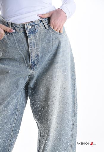 Vaqueros de Algodón con brillantes - ph 4