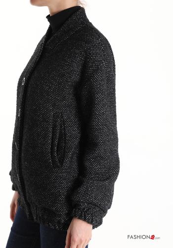 Bomber in Cotone con bottoni con tasche - ph 3