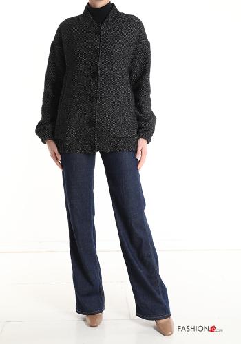 Bomber in Cotone con bottoni con tasche - ph 6