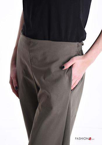 Pantalone in Cotone con tasche con elastico - ph 4