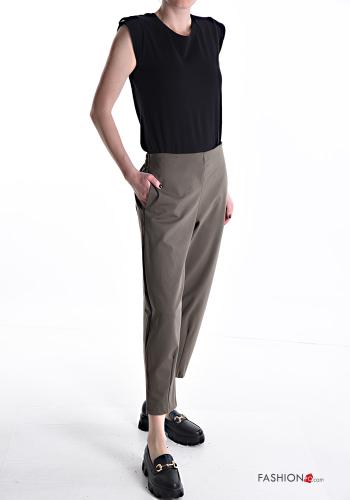 Pantalone in Cotone con tasche con elastico - ph 5