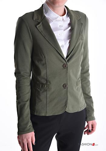 Blazer in Cotone con bottoni - ph 1