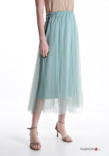 Gonna Longuette maniche in tulle con elastico - ph 1