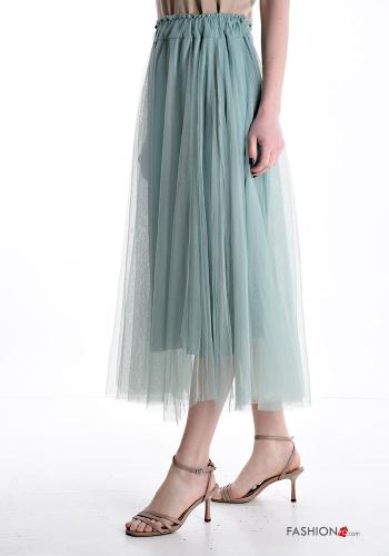 Gonna Longuette maniche in tulle con elastico - ph 3