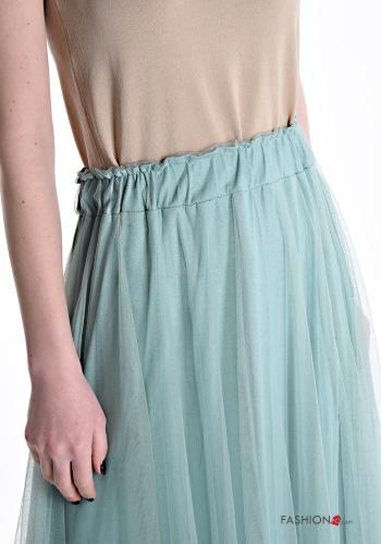 Gonna Longuette maniche in tulle con elastico - ph 4