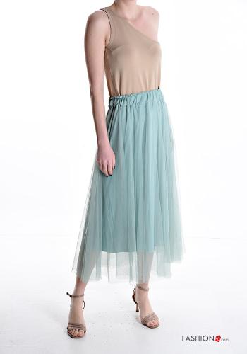 Gonna Longuette maniche in tulle con elastico - ph 5