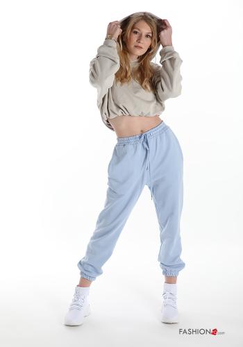 Pantalone in Cotone  con tasche - ph 5