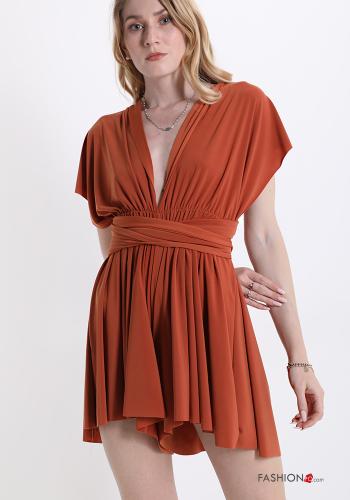 Vestido  escote en v de múltiples fines con moño - ph 1