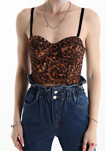 Animal print adjustable Top - ph 1