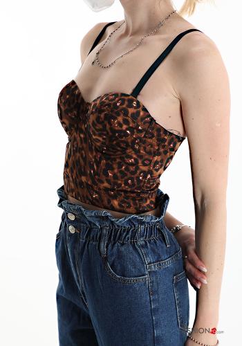 Animal print adjustable Top - ph 3