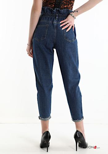 Jeans aus Baumwolle mit Knöpfen mit Taschen - ph 2