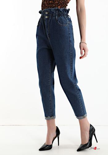 Jeans aus Baumwolle mit Knöpfen mit Taschen - ph 3