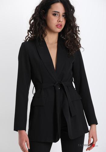 Tailleur  con bottoni con cintura con tasche - ph 4