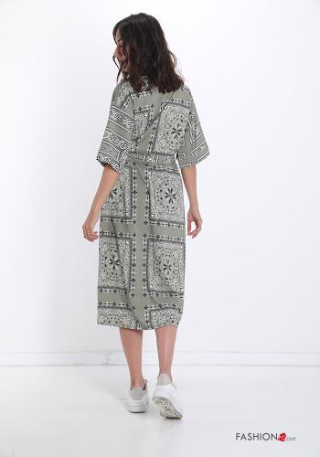 Kimono  avec ceinture Imprimé paisley - ph 2