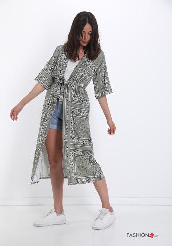 Kimono  avec ceinture Imprimé paisley - ph 3