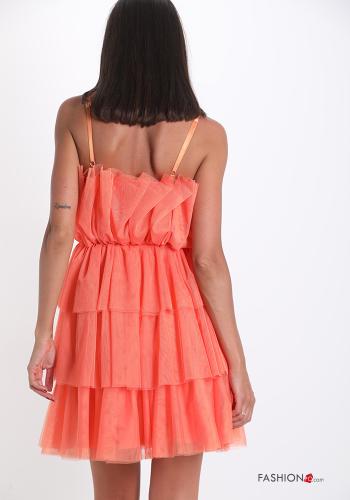 Sleeveless Dress  tulle with flounces - ph 3