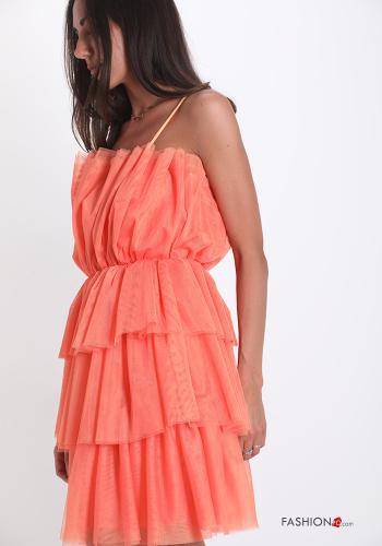 Sleeveless Dress  tulle with flounces - ph 4
