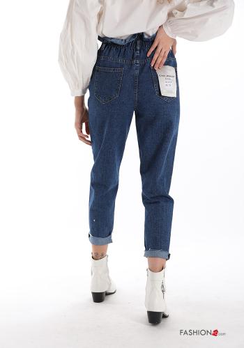 Jeans aus Baumwolle  mit Knöpfen mit Taschen - ph 2