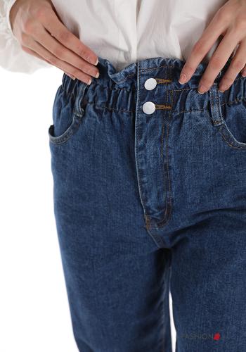 Jeans aus Baumwolle  mit Knöpfen mit Taschen - ph 4