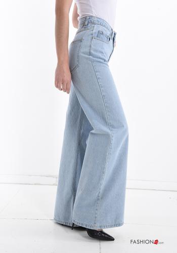 Jeans en Coton évasé avec poches - ph 3
