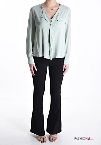 Blouse avec poches à col en V - ph 5
