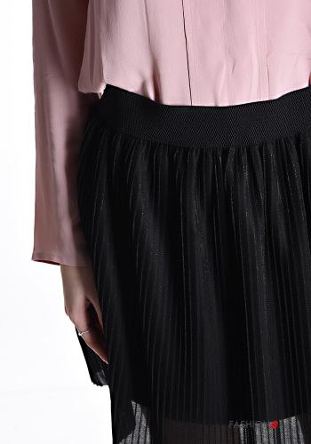 Gonna plissé lurex con fodera con elastico - ph 4