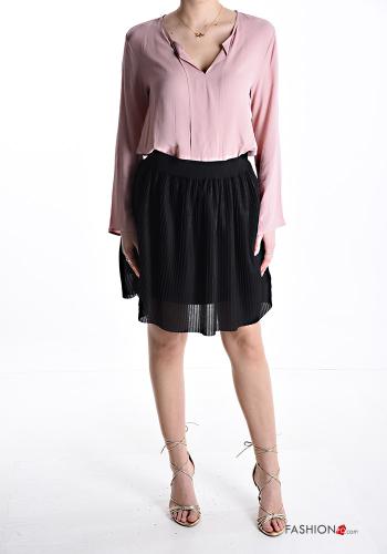 Gonna plissé lurex con fodera con elastico - ph 5