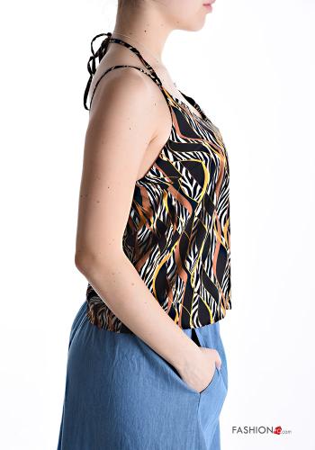 Optical-print backless Top - ph 3