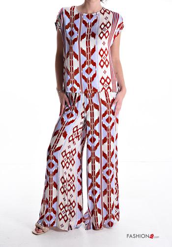 Blusa maniche corte girocollo Fantasia geometrica - ph 5
